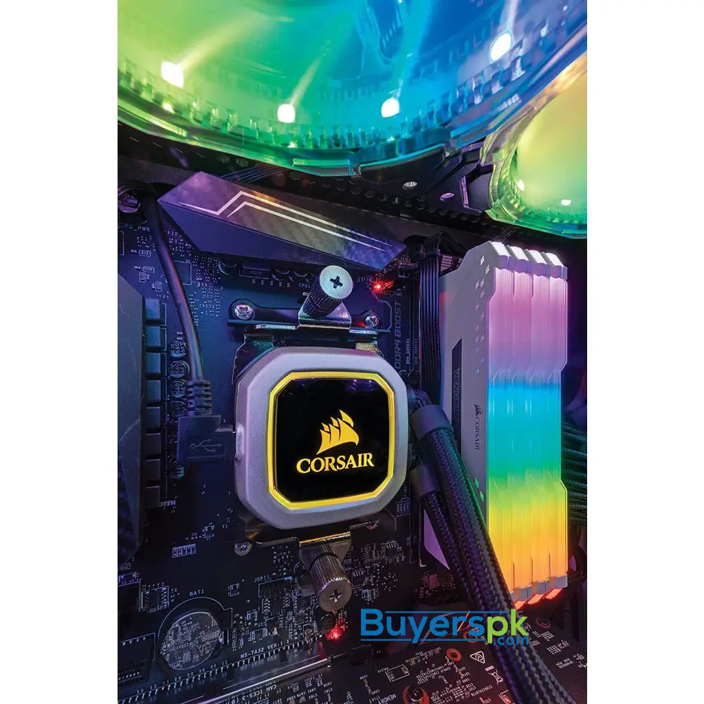 CORSAIR Vengeance RGB PRO 16GB (2x8GB) DDR4 2666MHz C16 LED Desktop Memory - White CMW16GX4M2A2666C16W - RAM CORSAIR Vengeance RGB PRO 16GB (2x8GB) DDR4 2666MHz C16 LED Desktop Memory - White CMW16GX4M2A2666C16W - RAM
